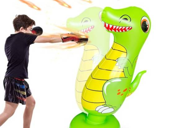 Kids Inflatable Dinosaur Boxing Bag - Two Colours Available