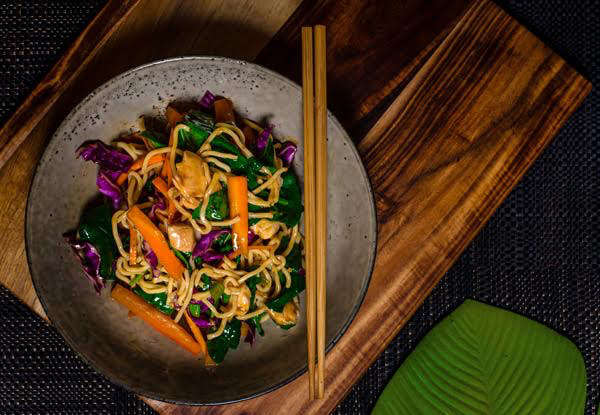 Wrap, Sandwich, Salad or Hot Noodle Salad - Grand Opening at Habitual Fix Christchurch