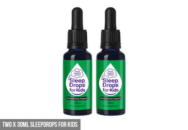Two Bottles of SleepDrops or Two Boxes of Essential Sleep & Stress Nutrients Powder from SleepDrops