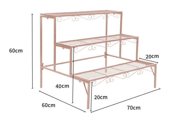 Levede Three-Tier Rectangle Flower Pot Plant Stand - Three Colours Available