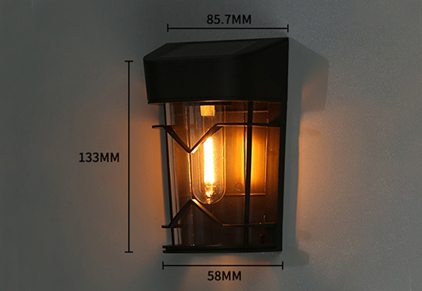 Outdoor Solar Wall Light - Option for Two