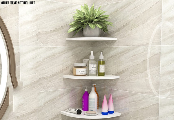 Floating Corner Shelf - Option for Two-Pack & Two Styles Available