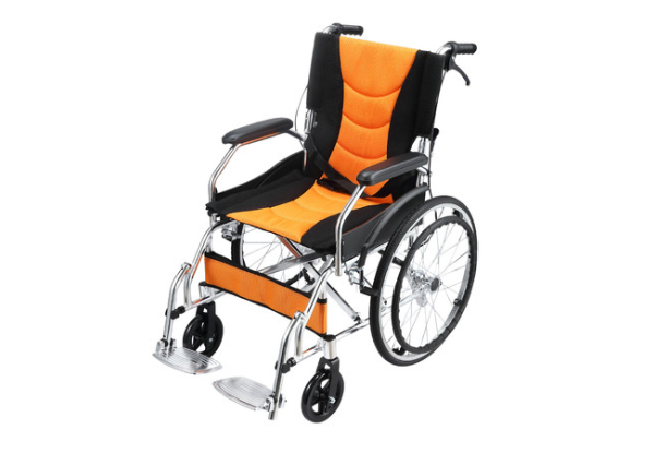 20-Inch Portable Folding Mobility Wheelchair with Four Brakes