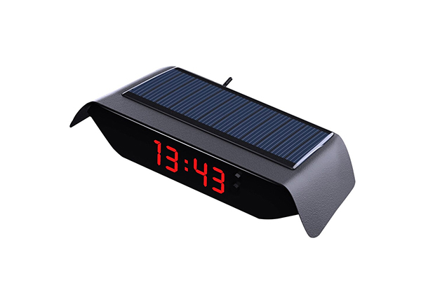 4-in-1 High Precision Digital Solar Clock for Car