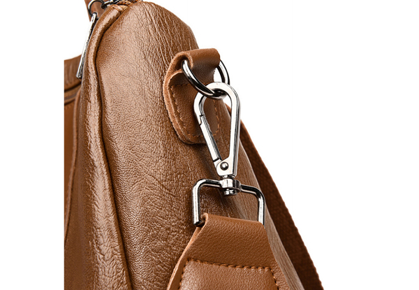 Women PU Leather Backpack - Available in Two Colours & Option for Two-Piece