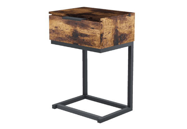 Levede Wood Side End Table