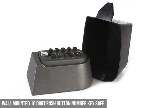 Wall Mounted Combination Lock or 10 Digit Push Button Key Safe