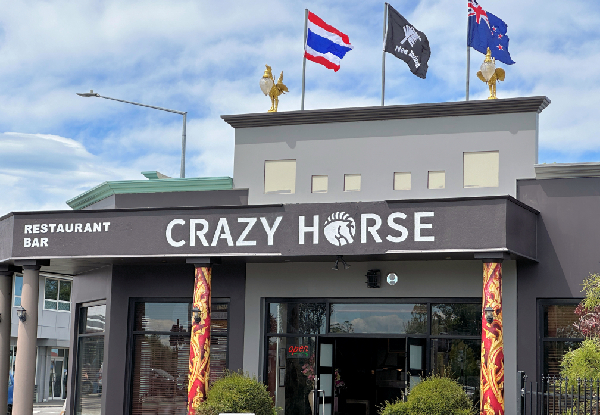 Crazy Horse Hammersley Three-Course Dining Experience incl. Big Mix Entree, Two Mains & Desserts for Two Guests - Option for Four Guests