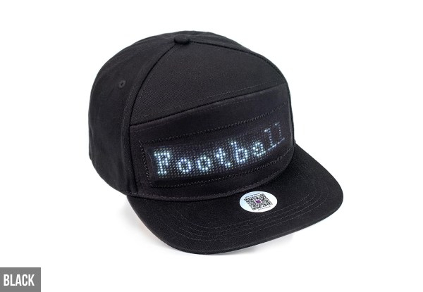Animated LED Message Hat - Two Colours Available