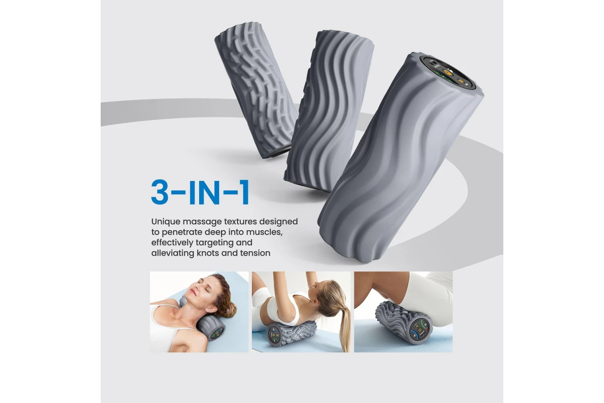 Renpho Vibrating Foam Roller 5 Speed USB C