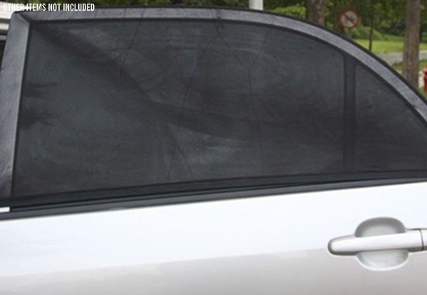 Two-Pack of Car Window Sun Shades - Options for Front or Rear Windows & for Four-Pack