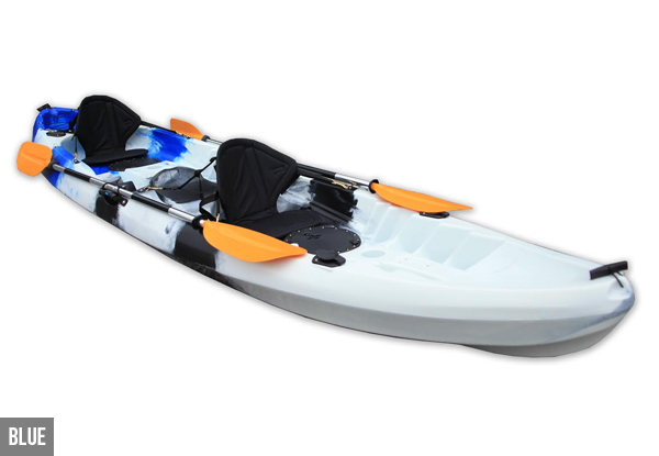 3.7m Deluxe Kayak incl. Two Seats & Two Paddles – Available in Four Colours