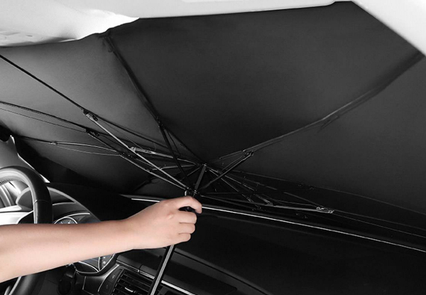 Foldable Car Windshield Sun Shade Umbrella  - Two Sizes Available