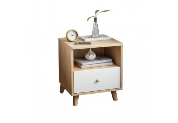 Ava Modern Bedside Table with Drawer