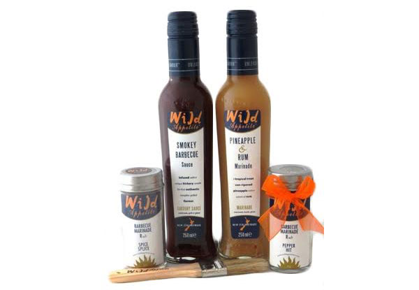 Wild Appetite BBQ Marinade Gift Box with Marinade Brush