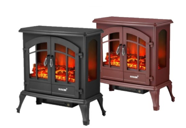 Maxkon Electric Fireplace Heater with LED Flame Effect Log Fire - Four Options Available