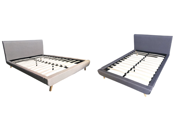 Bed Frame with Headboard - Two Colours & Two Sizes Available