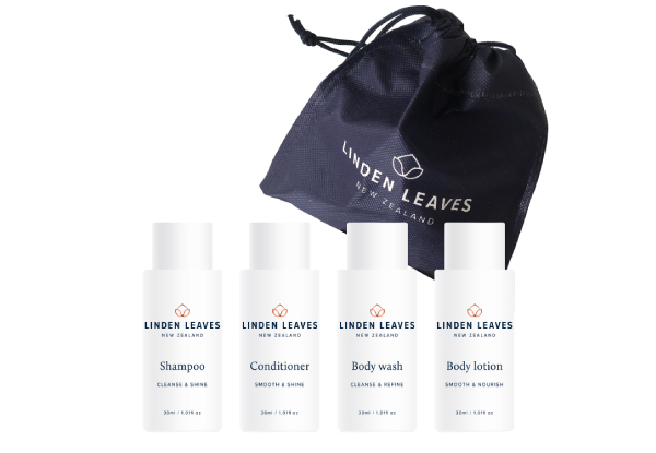 Linden Leaves Travel Wash, Lotion, Shampoo & Conditioner Set