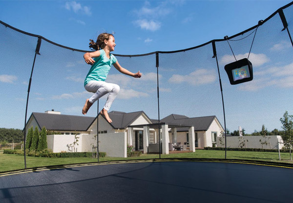 Ultimate Springfree Trampoline Christmas Offer - 4m x 4m Jumbo Smart Trampoline with Free Flexrhoop & Free Nationwide Delivery