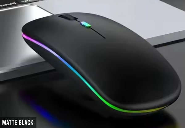 Rechargeable RGB Wireless Mouse - Three Colours Available