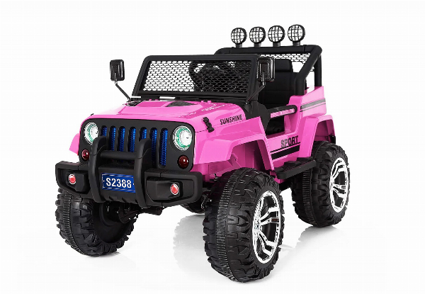 Kids Ride-On Jeep with Built-in Music - Two Colours Available