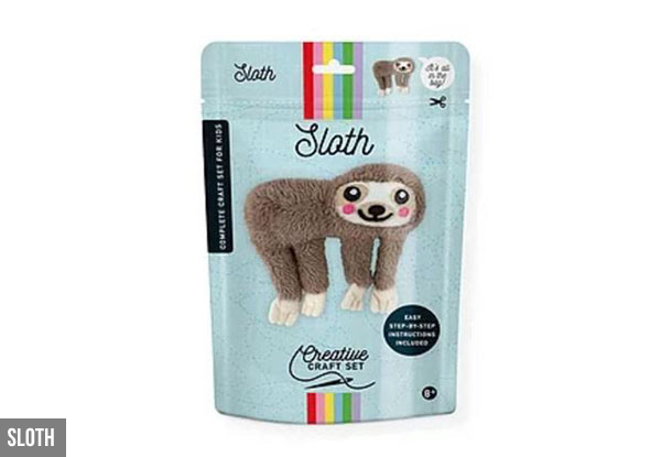 Three-Pack of Creative Crafts Make-Your-Own Friend Set incl. Llama, Sloth & Unicorn