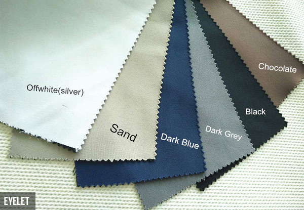 Blackout Eyelet or Pinch Pleat Ready Made Curtains - Three Sizes & Six Colours Available