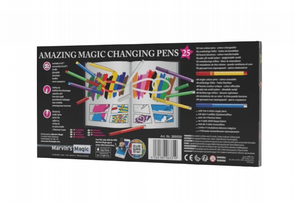 25-Piece Amazing Magic Changing Pen Set