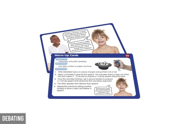50 Kids Educational Activity Cards - Three Options Available