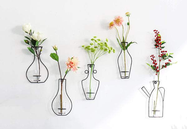 Nordic Minimalist Hanging Wall Vase Planter - Five Options Available