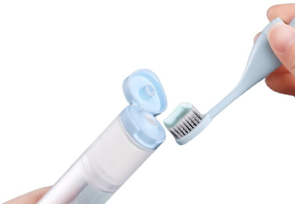 toothbrush with inbuilt toothpaste