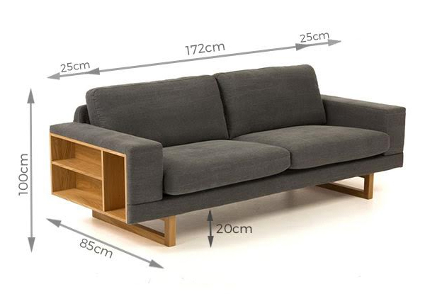 $399.99 for a Sofa with Built-in Shelves