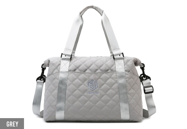 Argyle Print Travel Duffle Bag - Six Colours Available