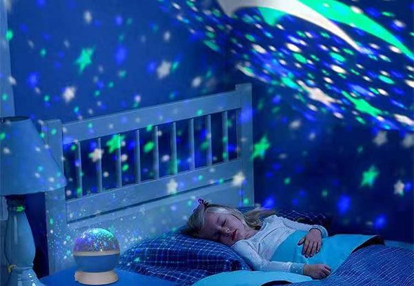 Galaxy Star Projector Rotating LED Night Light - Three Colours Available