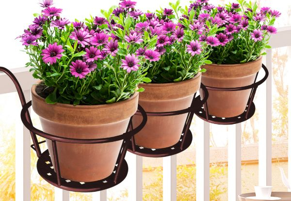 Levede Hanging Pot Plant Stand - Available in Two Colours & Two Options