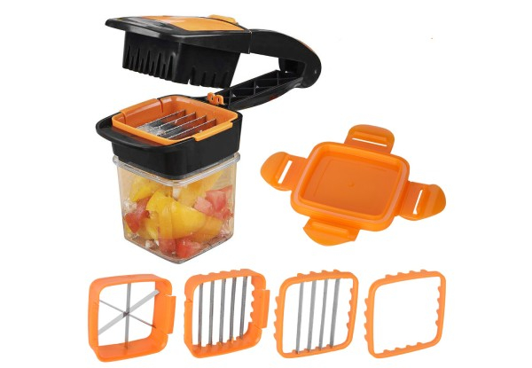 Five-in-One Multifunctional Stainless Steel Fruit & Vegetable Cutter