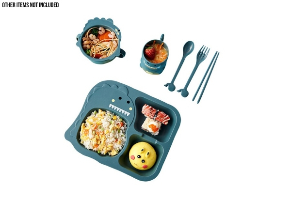 Six-Piece Cartoon Children's Tableware Set - Two Colours Available