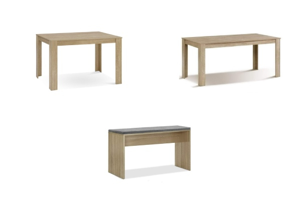 Skog Dining Furniture Range - Options for Bench or Table