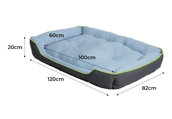 PaWz Pet Cooling Bolster Bed Mat - Four Sizes Available