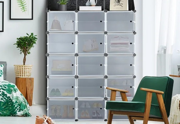 48-Piece Stackable Shoe Storage Box - Option for 60-Piece