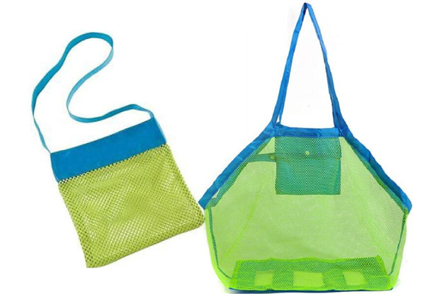Foldable Mesh Beach Storage Bag for Kids - Two Sizes Available