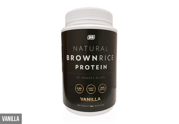 Natural Brown Rice Protein - Chocolate or Vanilla Flavours Available