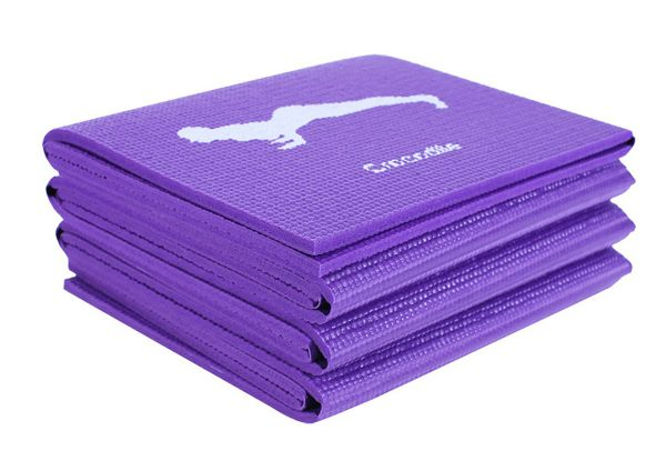 Foldable Non-Slip Yoga Mat - Available in Two Colours & Options for Two-Pack