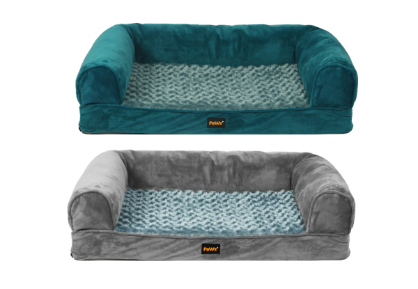 Pawz Pet Warm Bed Sofa  - Available in Two Colours, Four Sizes & Option for Extra Cover