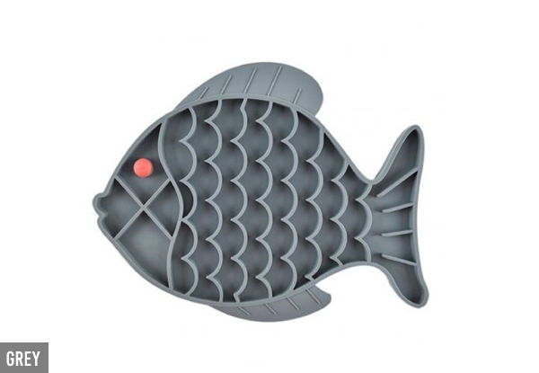 Fish Shaped Dog Slow Feeder Bowl - Three Colours Available
