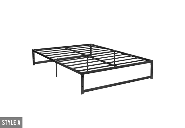 Black Queen Bed Frame - Two Styles Available