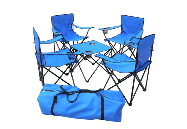 Portable Folding Camping Chairs & Table Set