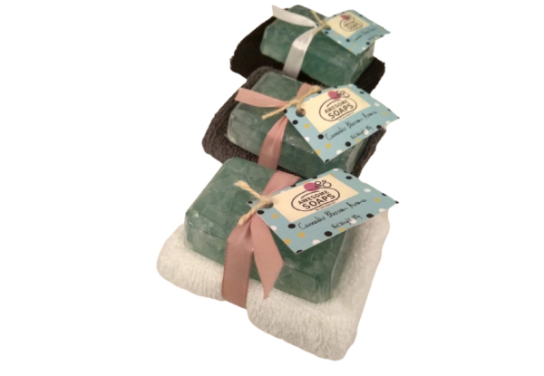 Handmade Crystal Gemstone Soap & Shampoo Bar Gift Set - Four Soap & Four Shampoo Scents Available