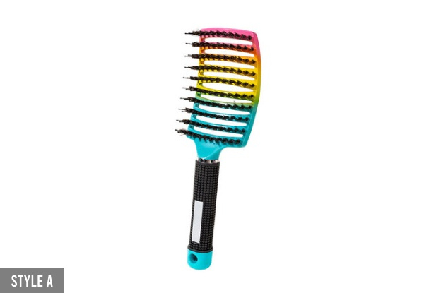 Boar Bristle Curved Hair Brush - Two Styles Available