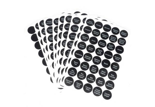 400-Piece Spice Jar Printed Labels